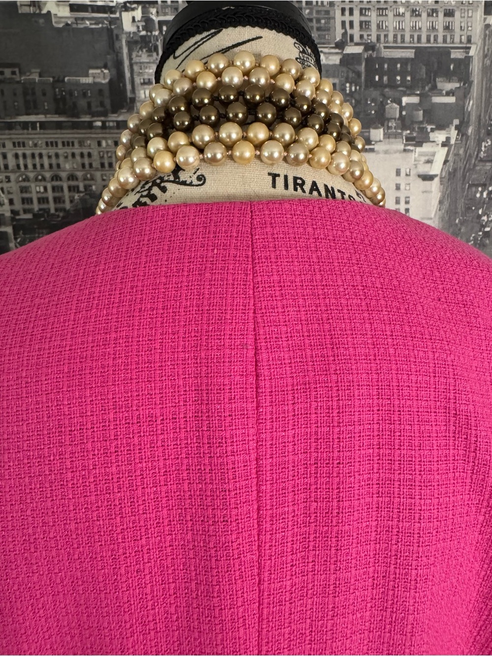 Ann Taylor Textured Blazer in Vibrant Hot Pink - Picture 8 of 11